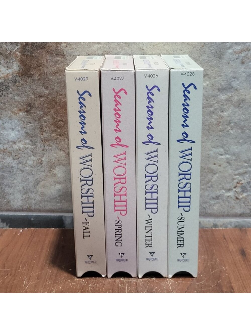 Seasons of Worship 4 Volume VHS Set 1994 Winter Spring Summer Fall Devotional Se